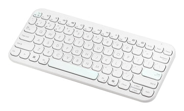 ASUS Marshmallow Keyboard KW100, 75%, Wireless, Bluetooth, Scissor key switch, White