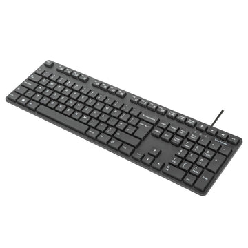 Targus AKM622UK, Full-size (100%), Wired, USB, QWERTY, Black, Mouse included