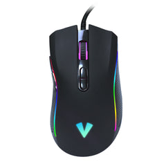 VIDA REBEL 2IN1 BLACK USB DESK KIT, Wired, USB, Membrane, QWERTY, RGB LED, Black