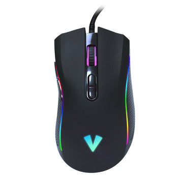 VIDA REBEL 2IN1 BLACK USB DESK KIT, Wired, USB, Membrane, QWERTY, RGB LED, Black
