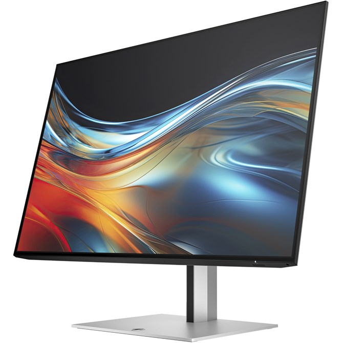 HP Series 7 Pro 24 inch WUXGA Monitor - 724pn, 61 cm (24"), 1920 x 1200 pixels, WUXGA, 5 ms, Black, Silver