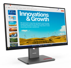 Lenovo ThinkVision P24QD-40, 2560 x 1440 pixels, Wide Quad HD, LED, Black