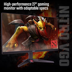 Acer NITRO VG0 Nitro VG270KV4bmiipx - 27'' 4K Ultra HD (3840x2160), 160HZ, 1ms, IPS, Black, 68.6 cm (27"), 3840 x 2160 pixels, 4K Ultra HD, LED, 1 ms, Black