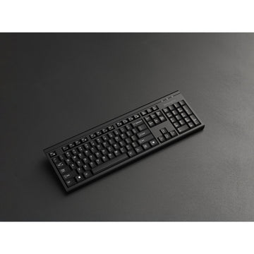 Kensington KM270 EQ Rechargeable Desktop Set – Wireless, Full-size (100%), Wireless, RF Wireless + Bluetooth, Black