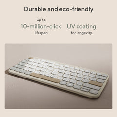 ASUS Marshmallow Keyboard KW100, 75%, Wireless, Bluetooth, Scissor key switch, White