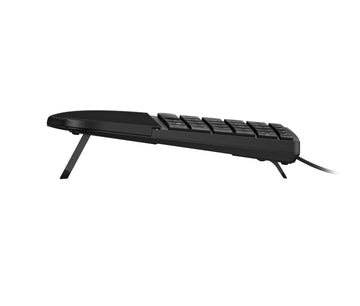 HP 485 Comfort Wired Keyboard, Full-size (100%), Wired, USB, Membrane, Black