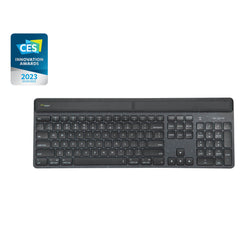 Targus EcoSmart AKB868UK, Wireless, Bluetooth, Scissor key switch, QWERTY, LED, Black