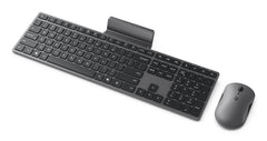 Lenovo 700 WIRELESS MOUSE KEYBOARD, Full-size (100%), Wireless, RF Wireless + Bluetooth, Grey, Mouse included