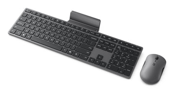 Lenovo 700 WIRELESS MOUSE KEYBOARD, Full-size (100%), Wireless, RF Wireless + Bluetooth, Grey, Mouse included