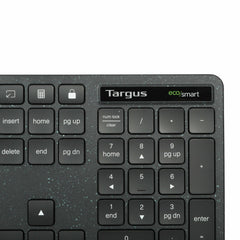 Targus EcoSmart AKB874UK, Full-size (100%), Wired, USB, QWERTY, Black