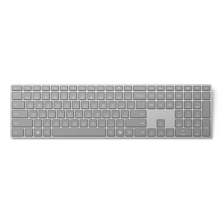 Microsoft Surface Keyboard (2nd Edition), Full-size (100%), Wireless, Bluetooth, QWERTY, Grey