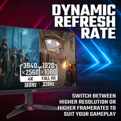 Acer NITRO VG0 Nitro VG270KV4bmiipx - 27'' 4K Ultra HD (3840x2160), 160HZ, 1ms, IPS, Black, 68.6 cm (27"), 3840 x 2160 pixels, 4K Ultra HD, LED, 1 ms, Black