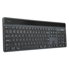 Targus EcoSmart AKB868UK, Wireless, Bluetooth, Scissor key switch, QWERTY, LED, Black