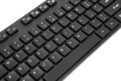 Targus BUS0423UK, Full-size (100%), Wired, USB, QWERTY, Black, Mouse included