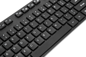Targus BUS0423UK, Full-size (100%), Wired, USB, QWERTY, Black, Mouse included