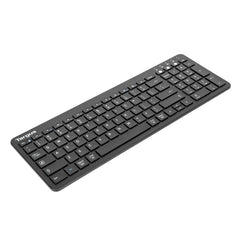 Targus AKB863US, Full-size (100%), Wireless, RF Wireless + Bluetooth, QWERTY, Black