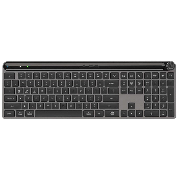 JLab Epic, Full-size (100%), Wired & Wireless, USB + Bluetooth, Scissor key switch, QWERTY, Black