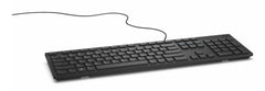 DELL KB216, Full-size (100%), USB, QWERTY, Black