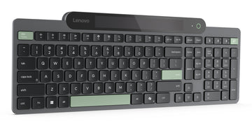 Lenovo 4Y41R69491, Full-size (100%), Wireless, Bluetooth, Plunger key switch, Black, Green