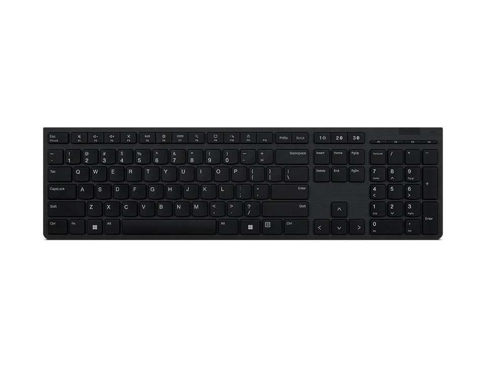 Lenovo 4Y41K04067, Full-size (100%), Wireless, RF Wireless + Bluetooth, Scissor key switch, QWERTY, Grey
