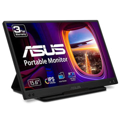 ASUS ZenScreen MB166C, 39.6 cm (15.6"), 1920 x 1080 pixels, Full HD, LED, 5 ms, Black
