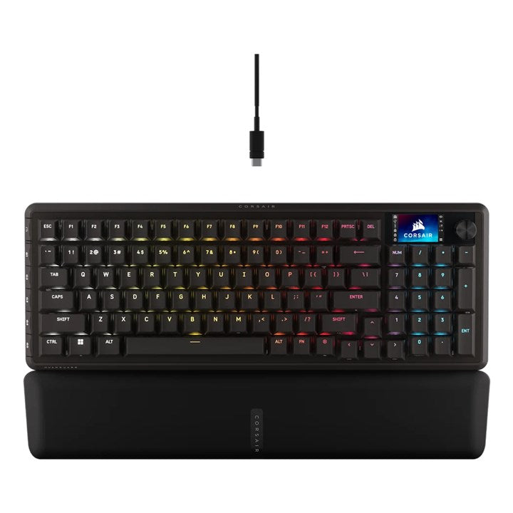 Corsair VANGUARD 96, Wired, USB, Mechanical, QWERTY, RGB LED, Black