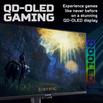 Acer X Predator X32X5 - 31.5", Ultra HD (3840x2160), QD-OLED, 240Hz, 0.01ms (PRT), 0.03ms (GTG), HDR500 TrueBlack, FreeSync Premium Pro, Gaming Monitor, 80 cm (31.5"), 3840 x 2160 pixels, 4K Ultra HD, QD-OLED, 0.03 ms, Black