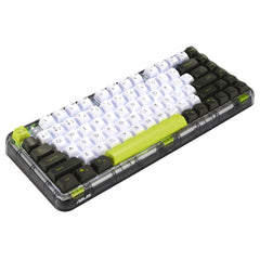 ASUS Jelly75 KD201, 75%, Wired & Wireless, USB + RF Wireless + Bluetooth, Mechanical, Green, White, Black