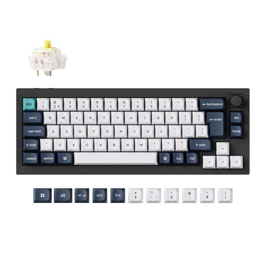 Keychron Q2 Max, Wired & Wireless, USB + RF Wireless + Bluetooth, Mechanical, QWERTY, RGB LED, Black
