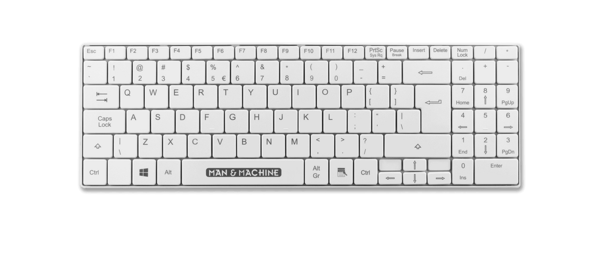 HP L28419-111, Full-size (100%), Wired, USB, White