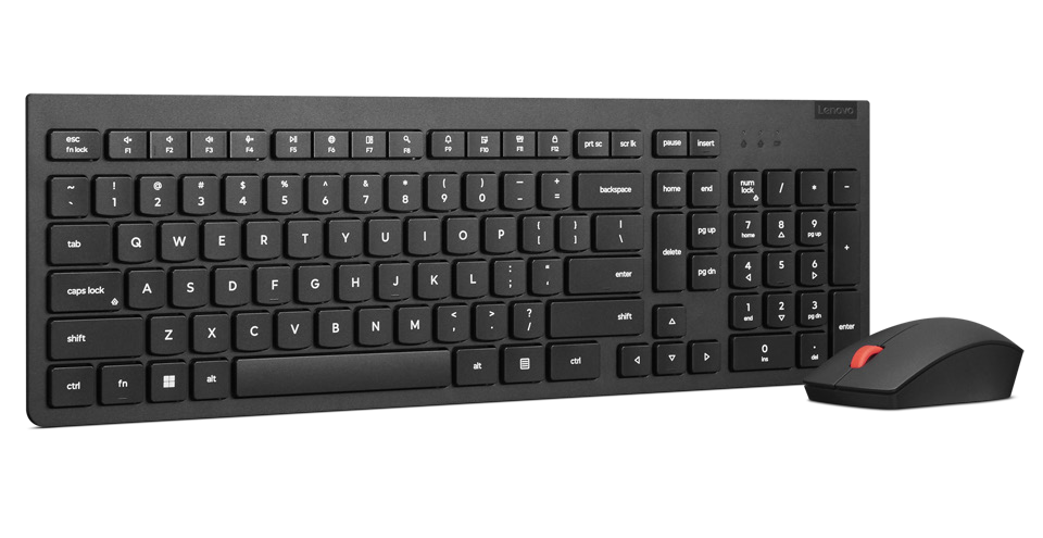 Lenovo 4X31N50722, Full-size (100%), Wireless, RF Wireless, Black, Mouse included