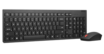 Lenovo 4X31N50722, Full-size (100%), Wireless, RF Wireless, Black, Mouse included