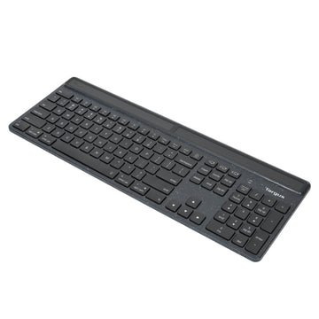 Targus EcoSmart AKB868UK, Wireless, Bluetooth, Scissor key switch, QWERTY, LED, Black