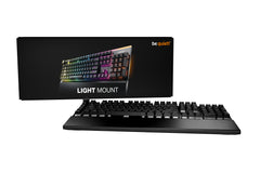 be quiet! Light Mount Silent Linear UK ISO, Wired, USB, Mechanical, QWERTY, RGB LED, Black