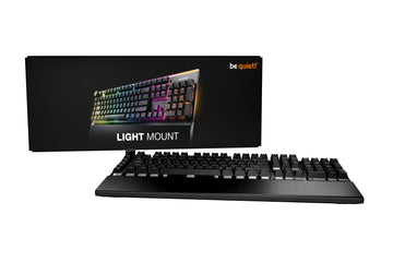 be quiet! Light Mount Silent Linear UK ISO, Wired, USB, Mechanical, QWERTY, RGB LED, Black