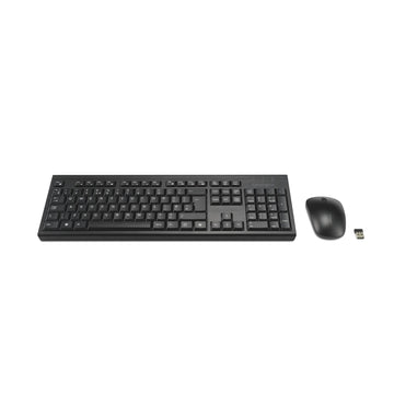 Kensington KM270 EQ Rechargeable Desktop Set – Wireless, Full-size (100%), Wireless, RF Wireless + Bluetooth, Black