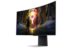 Samsung 34" Odyssey OLED G8 G85SD Ultra UWQHD 175Hz Gaming Monitor, 86.4 cm (34"), 3440 x 1440 pixels, UltraWide Quad HD, OLED, 0.03 ms, Silver
