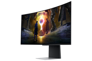 Samsung 34" Odyssey OLED G8 G85SD Ultra UWQHD 175Hz Gaming Monitor, 86.4 cm (34"), 3440 x 1440 pixels, UltraWide Quad HD, OLED, 0.03 ms, Silver