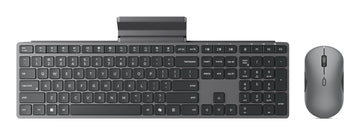 Lenovo 700 WIRELESS MOUSE KEYBOARD, Full-size (100%), Wireless, RF Wireless + Bluetooth, Grey, Mouse included