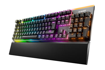 be quiet! Light Mount Silent Linear UK ISO, Wired, USB, Mechanical, QWERTY, RGB LED, Black