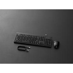 Kensington KM270 EQ Rechargeable Desktop Set – Wireless, Full-size (100%), Wireless, RF Wireless + Bluetooth, Black
