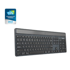 Targus EcoSmart AKB868UK, Wireless, Bluetooth, Scissor key switch, QWERTY, LED, Black