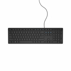 DELL Wired Keyboard - KB216 - UK (QWERTY) - Black - (RTL BOX), Full-size (100%), Wired, USB, Plunger key switch, QWERTY, Black