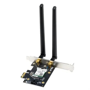 ASUS PCE-BE6500, Internal, Wireless, PCI Express, WLAN / Bluetooth, 2882 Mbit/s, Black, Stainless steel
