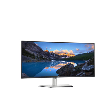DELL UltraSharp U3824DW, 95.2 cm (37.5"), 3840 x 1600 pixels, Wide Quad HD+, LCD, 8 ms, Black, Silver