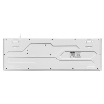 VIDA GAMER WHT 4IN1 USB KB MS HS KIT, Wired, USB, Membrane, QWERTY, RGB LED, White