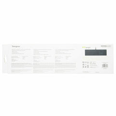 Targus EcoSmart AKB874UK, Full-size (100%), Wired, USB, QWERTY, Black