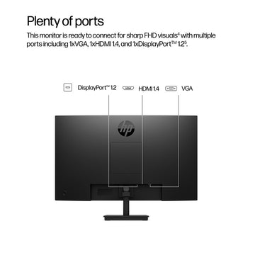 HP Series 3 Pro 21.5 inch FHD Monitor 322ph, 54.6 cm (21.5"), 1920 x 1080 pixels, Full HD, LCD, 5 ms, Black