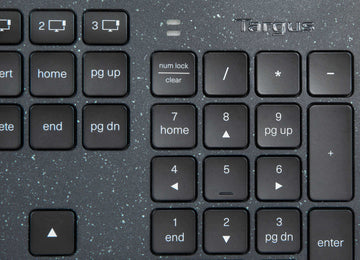 Targus EcoSmart AKB868UK, Wireless, Bluetooth, Scissor key switch, QWERTY, LED, Black