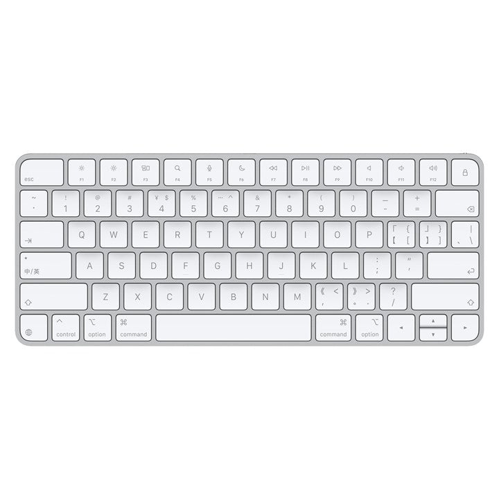 Apple Magic, Mini, Wired & Wireless, USB + Bluetooth, QWERTY, White